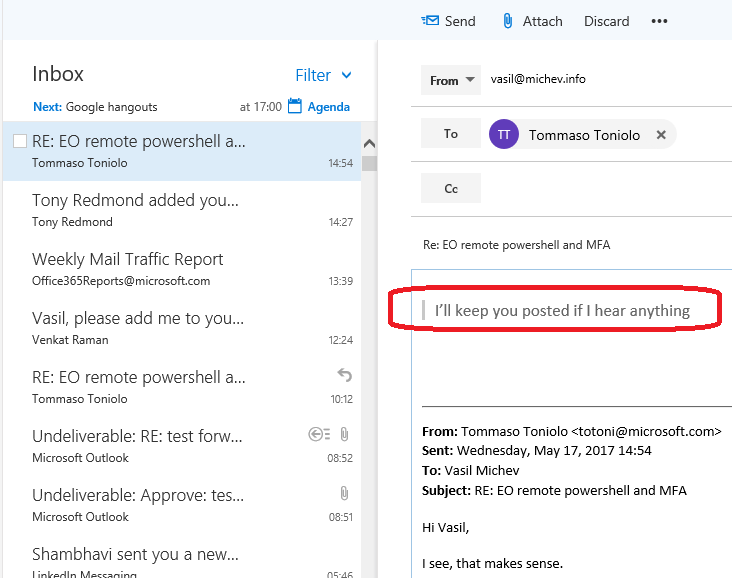 Highlight and Quote actions in OWA in Office 365 - Blog